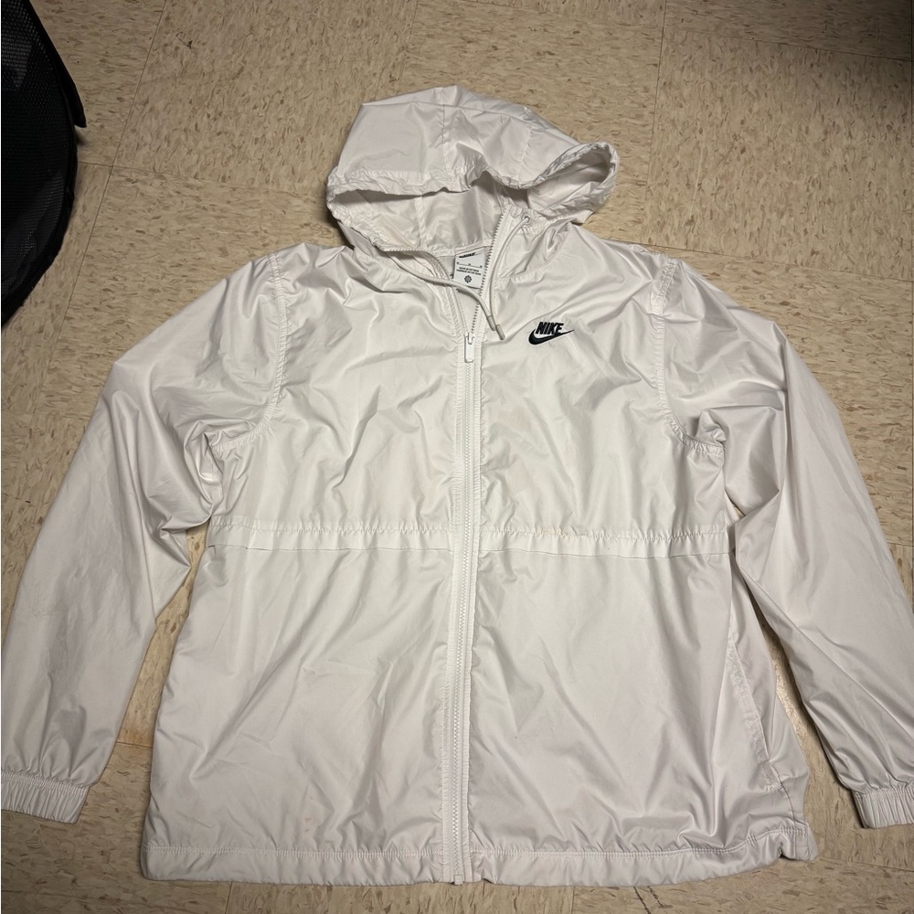 White nike windbreaker